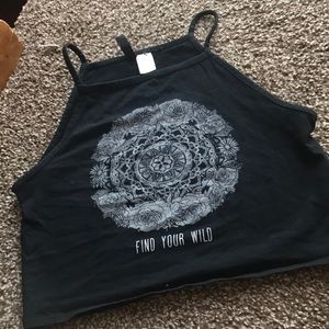 Graphic crop top